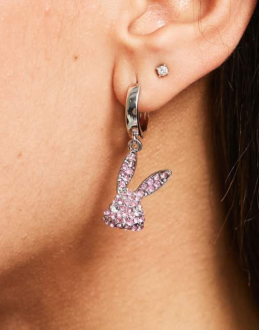 Playboy bunny hoop deals earrings