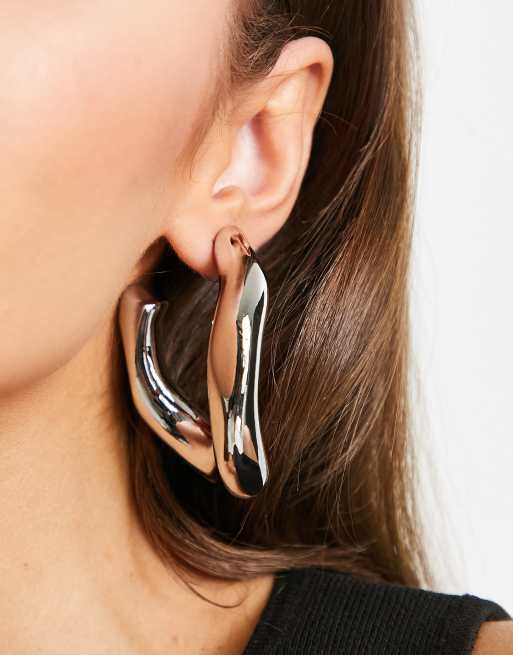 Asos silver deals hoop earrings