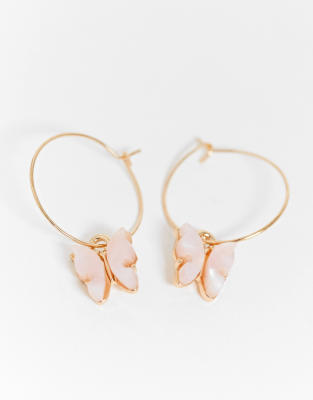 pink earrings asos