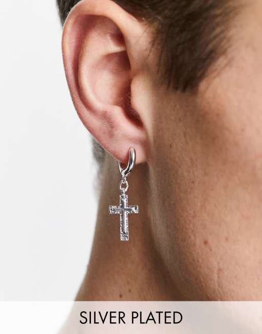 Real cross online earrings