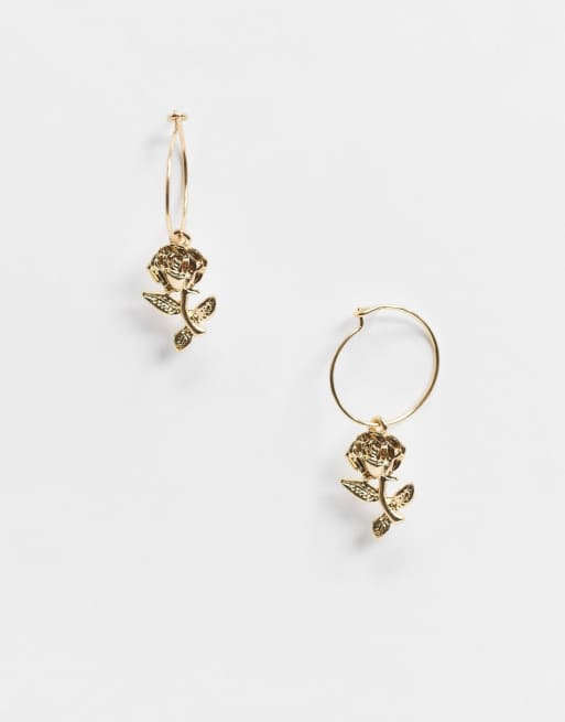 Rose gold earrings on sale asos