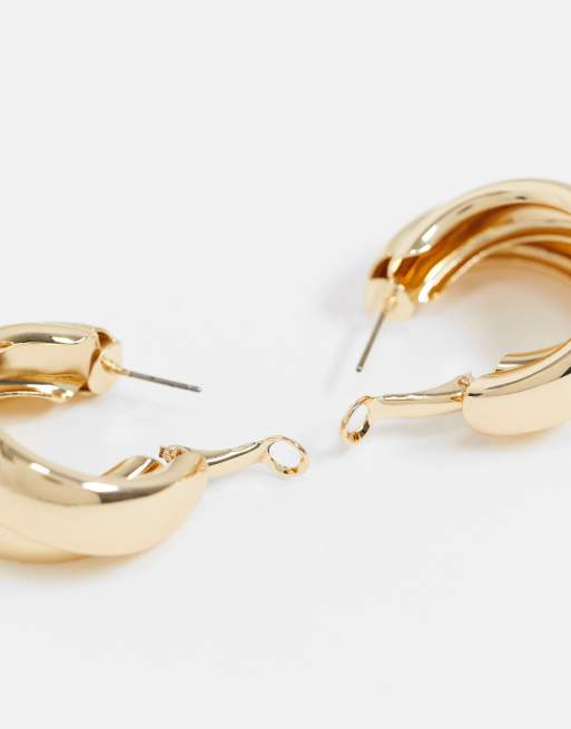 ASOS DESIGN golden wing ear cuff in gold tone