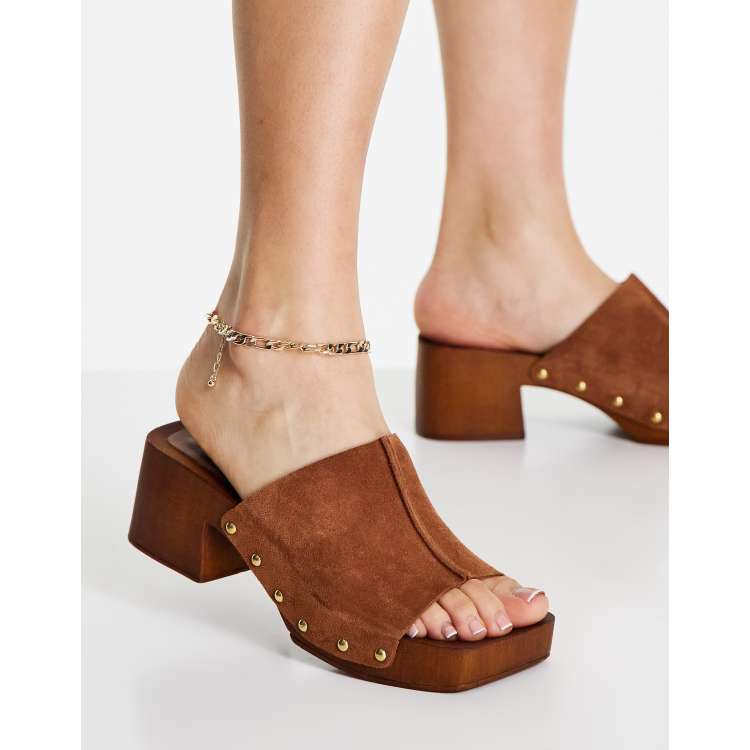 Open toe clog on sale wedge