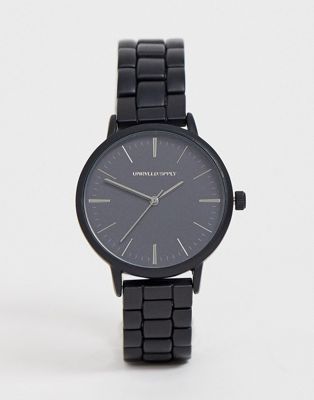 ASOS DESIGN - Horloge in zwart