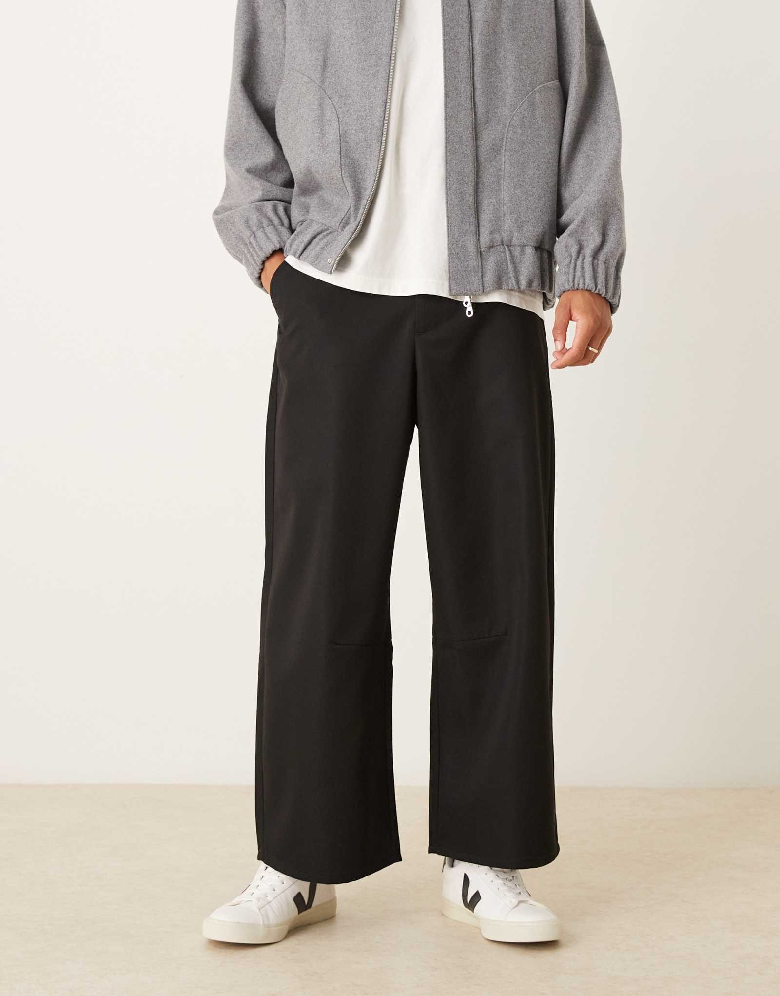 Брюки-подковы ASOS DESIGN черные