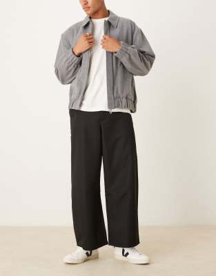 Asos Design Horseshoe Pants In Black