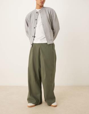 Asos Design Horseshoe Pants With Wrap Detail