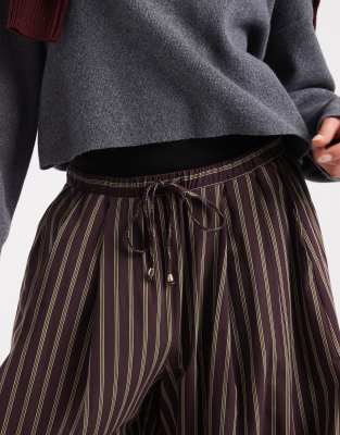 Asos Design Horseshoe Pull On Pants In Multi