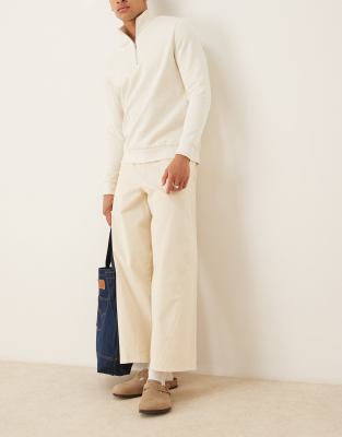 Asos Design Horseshoe Twill Pants In Green