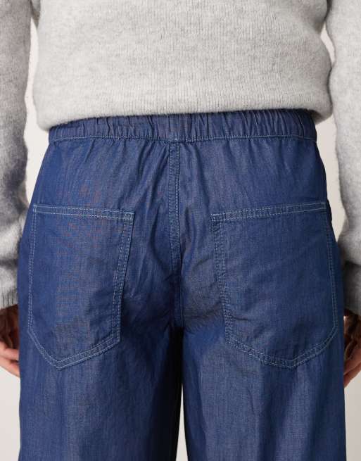 ASOS DESIGN – Hose aus Chambray mit lockerer, gerader Passform , 5 von 5