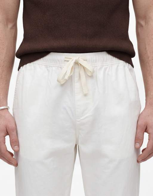 ASOS DESIGN – Hose aus Leinenmix in Weiß, 5 von 5