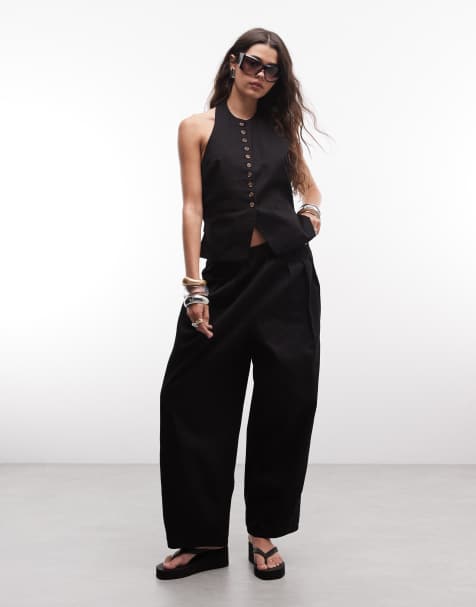ASOS DESIGN – Hose in Schwarz, Kombiteil - view 1