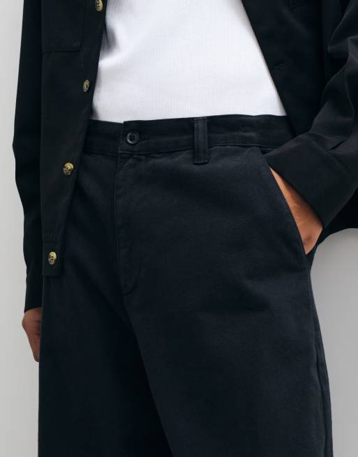 ASOS DESIGN Hose mit Barrel-Leg in Schwarz, 5 von 5