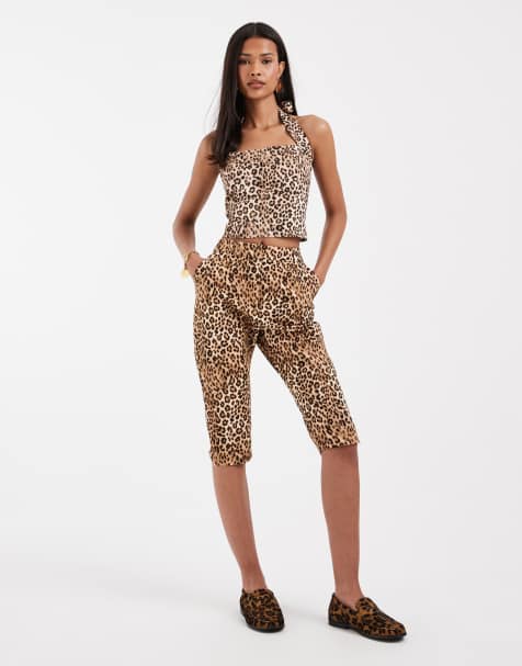 ASOS DESIGN – Hose mit Leopardenmuster, Kombiteil - view 1