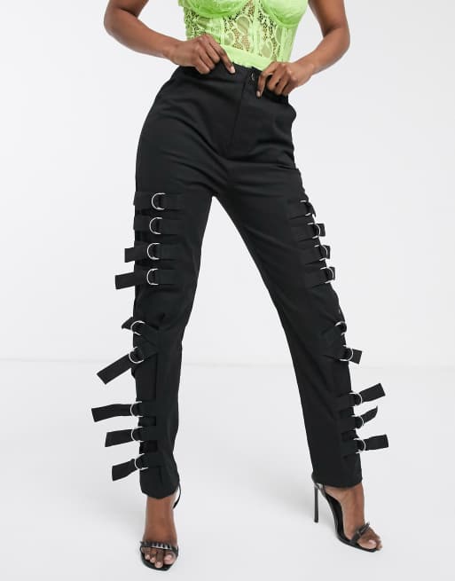 Asos Design Hose Mit Schmal Geschnittenem Bein Und D Ring Asos