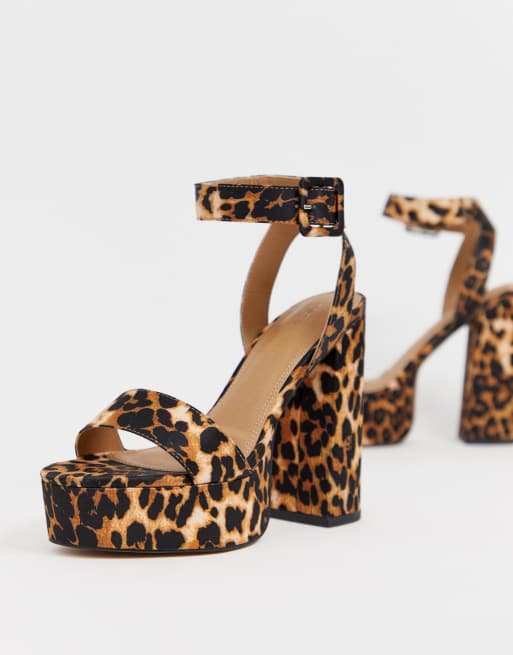 Asos on sale leopard heels