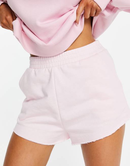 Light pink sweat store shorts