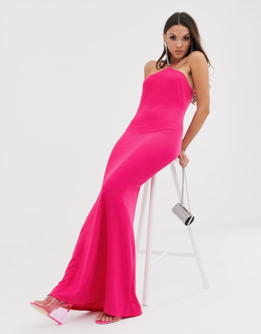 Maxi hot hotsell pink dress