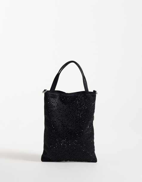 ASOS DESIGN hotfix grab crossbody bag in black - view 1