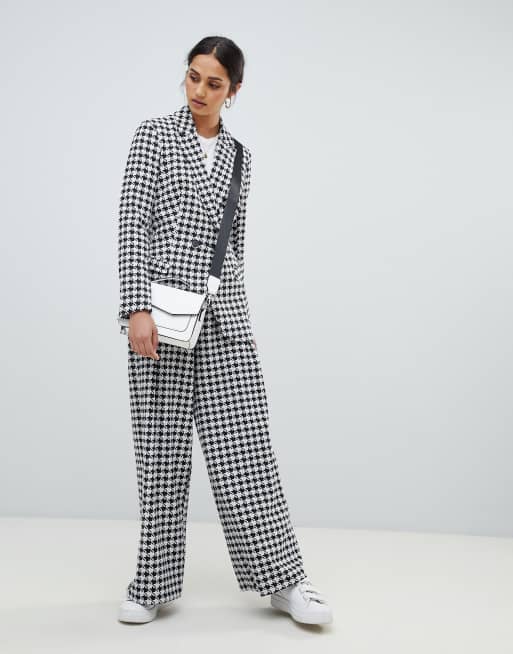 Houndstooth suit clearance womens