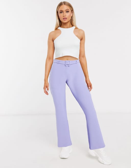 ASOS DESIGN Hourglass belted kick flare trousers | ASOS