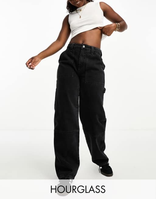 HUGO - Regular-fit high-waisted trousers with flared leg