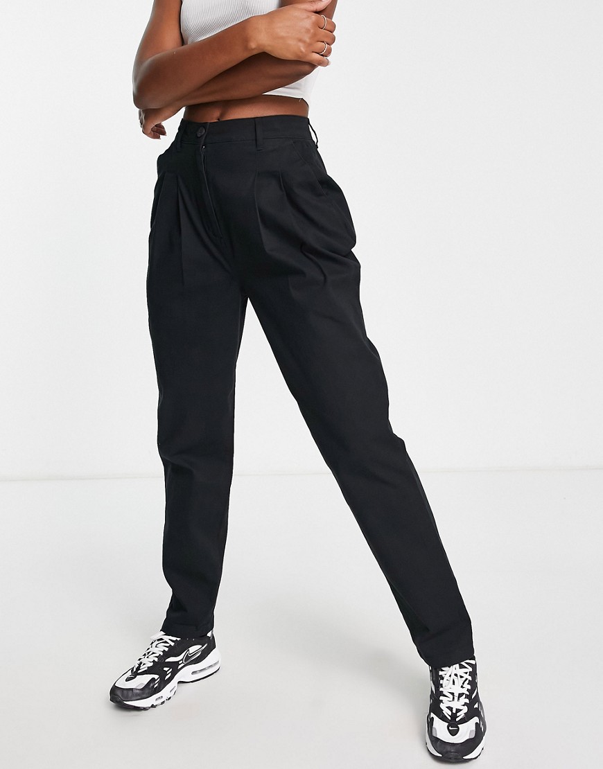 ASOS DESIGN Hourglass chino trousers in black