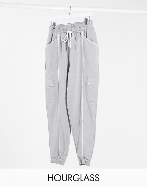 ASOS DESIGN Hourglass clean piped detail pocket jogger
