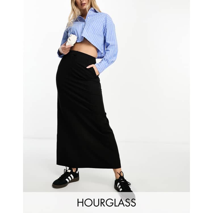 Asos black hot sale maxi skirt