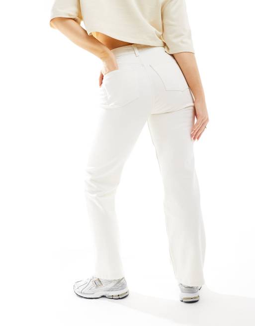ASOS DESIGN Hourglass - Comfortabele stretchjeans met rechte pijpen in ecru