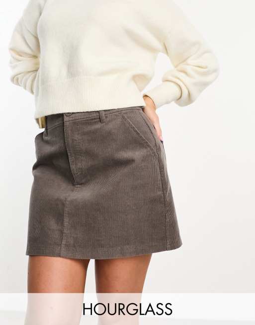 Corduroy mini cheap skirt asos