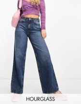 Wrangler Plus super wide leg jeans in blue dawn