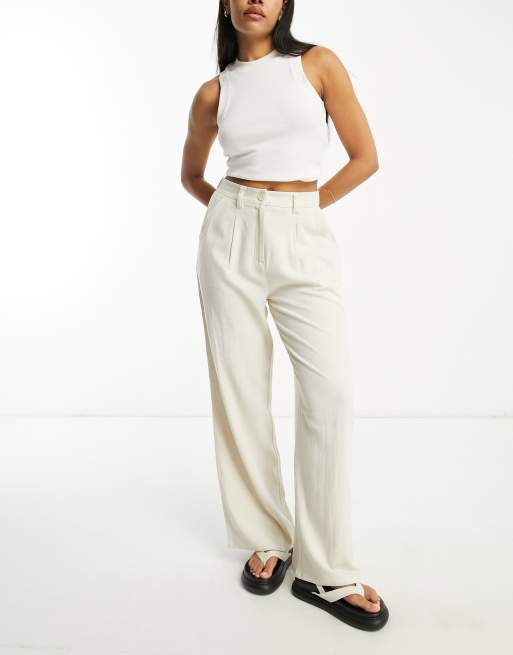 Asos linen trousers sale