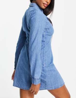 asos denim shirt dress