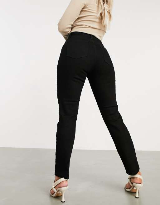ASOS DESIGN Hourglass – Farleigh – Czarne dopasowane mom jeans, 2 z 4