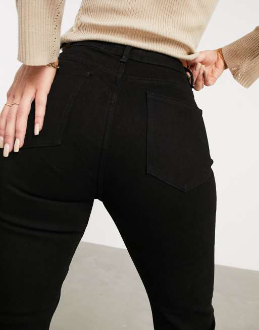 ASOS DESIGN Hourglass – Farleigh – Czarne dopasowane mom jeans, 3 z 4