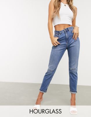 hourglass high rise asos jeans