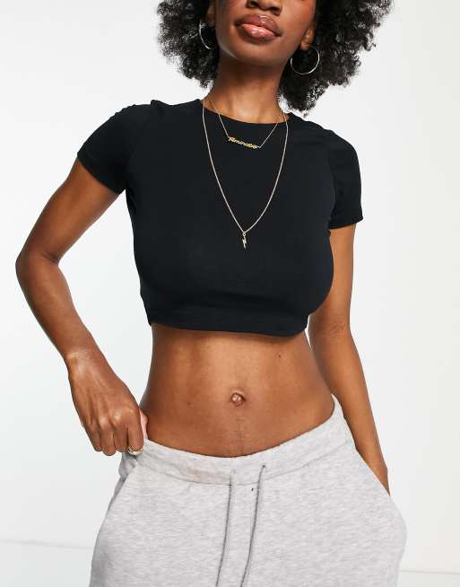 Brilliant Basics Women's Seamfree Crop Top 2 Pack - Black - Size 10