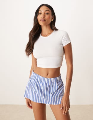 ASOS DESIGN fitted crop t-shirt with long sleeve in white