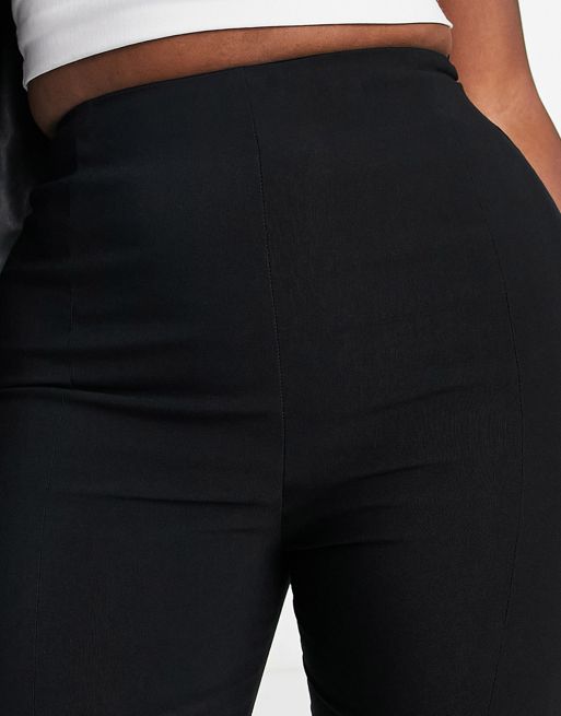 ASOS DESIGN Hourglass high waist pants in skinny fit in black