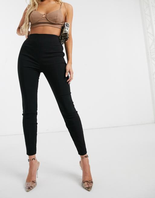 Skinny fit shop high waisted trousers