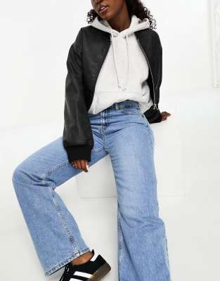 ASOS DESIGN Hourglass - Jean dad large - Bleu moyen