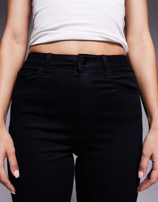 ASOS DESIGN Hourglass - Jeans a zampa neri power stretch modellanti, 5 di 5