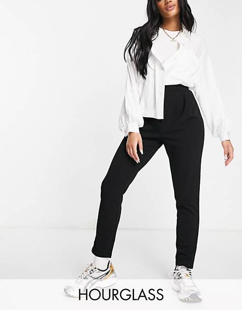 pantalons en chinos voor Skinny broeken Bardot-jumpsuit Van Scubastof Met Rimpeleffect in het Wit Dames Kleding voor voor Broeken ASOS Synthetisch Asos Design Curve 
