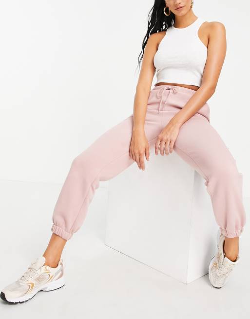ASOS DESIGN Hourglass - Jogger oversize - Vieux rose