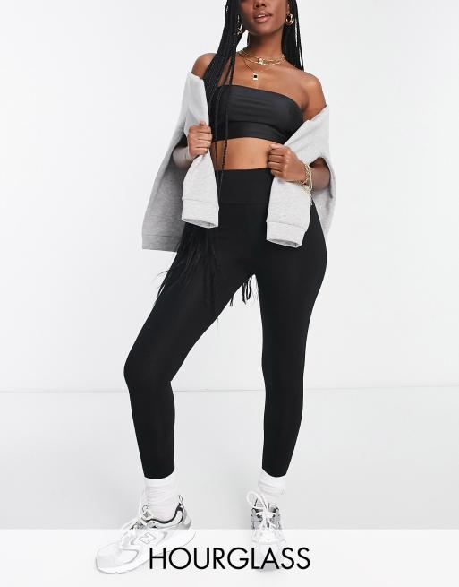 Asos Design Hourglass Legging Met Hoge Taille In Zwart Asos