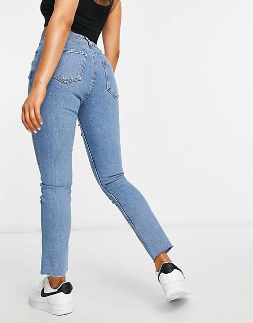 Women Hourglass mid rise vintage 'skinny' jeans in pretty midwash 