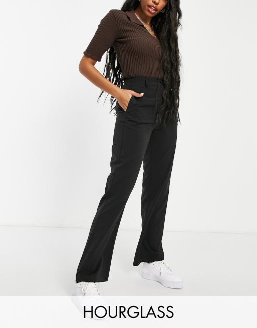 ASOS DESIGN Hourglass - Mix & Match - Pantalon de tailleur coupe droite slim - Noir