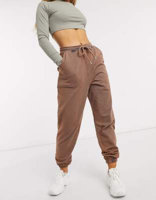 brown joggers