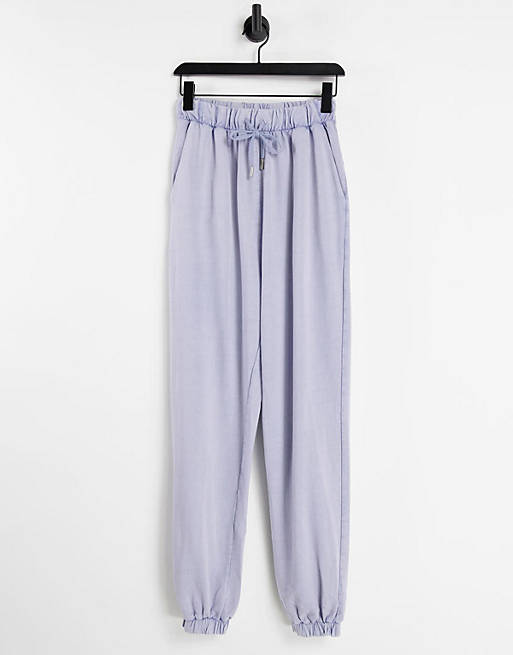 ASOS DESIGN Hourglass oversized jogger in washed blue